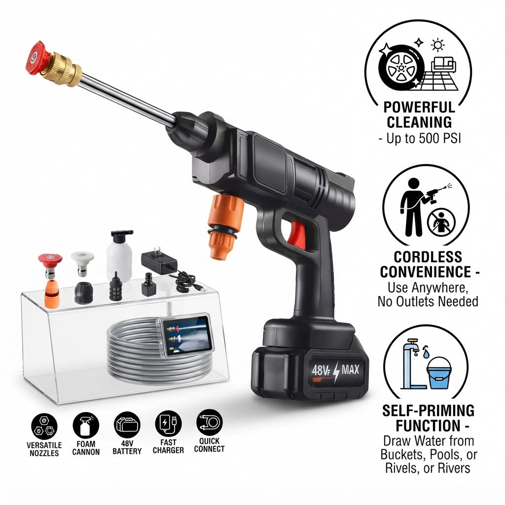 Double Battery Car Washer Gun